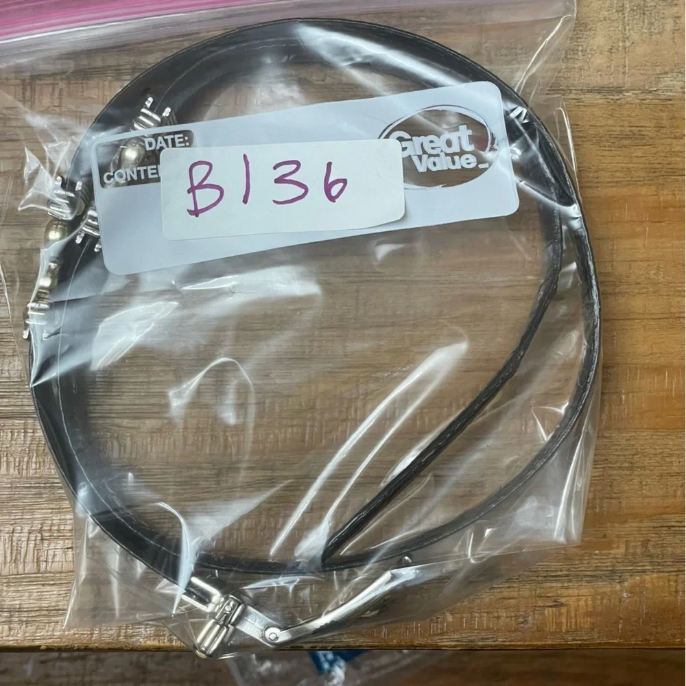 Brighton Two-tone Reversible Black brown Leather Belt with Silver Buckle